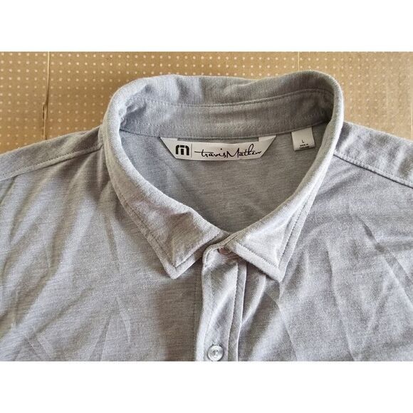Travis Mathew Shirt Large Pima Cotton Button Up - Picture 7 of 12